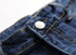 Straight Pants Men's Ripped Jeans Fashionable Mid Waist Denim Jeans